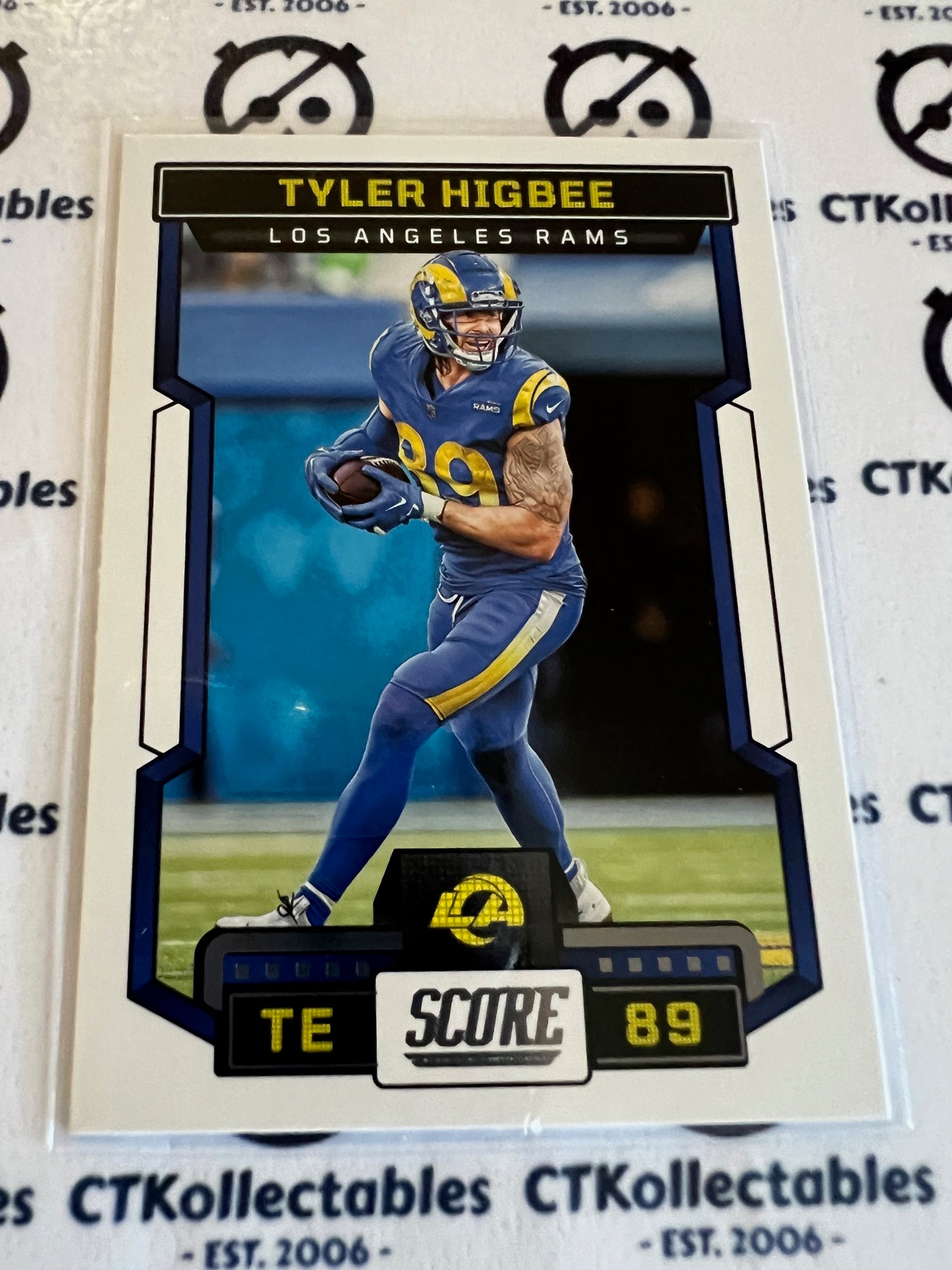 2023 NFL Panini Score Base #163 Tyler Higbee  Rams