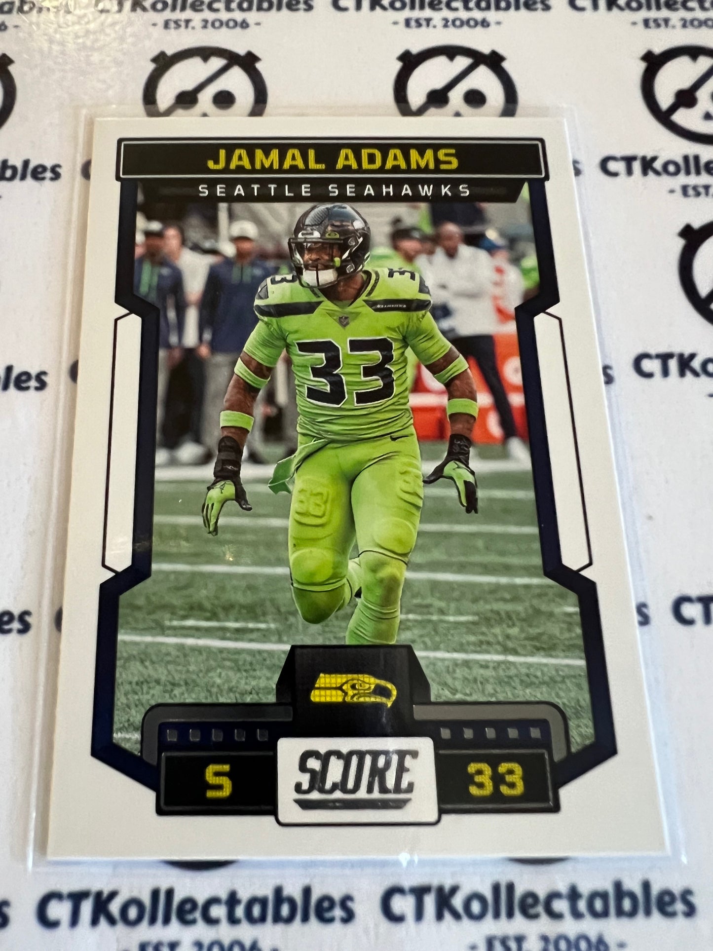 2023 NFL Panini Score Base #186 Jamal Adams  Seahawks