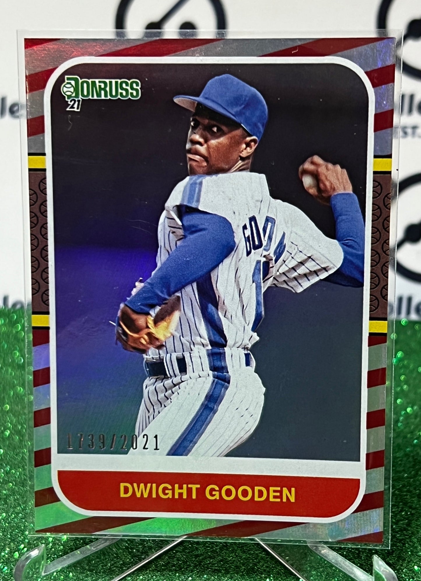 2021 PANINI DONRUSS DWRIGHT GOODEN # 226 RETRO CANDY CANE /2021  NEW YORK METS BASEBALL