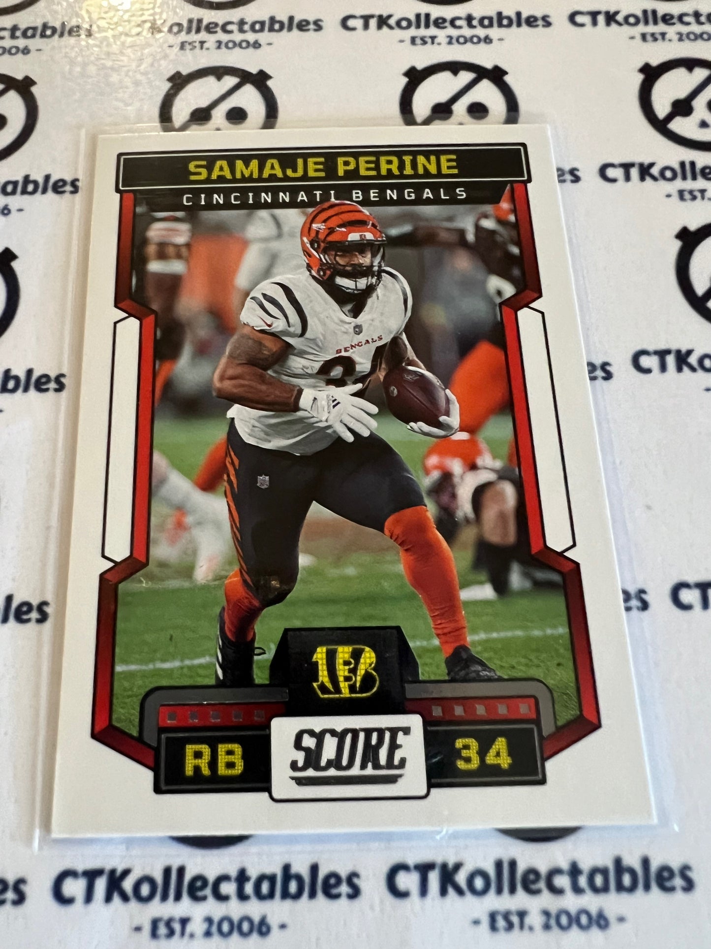 2023 NFL Panini Score Base #201 Samaje Perine  Bengals