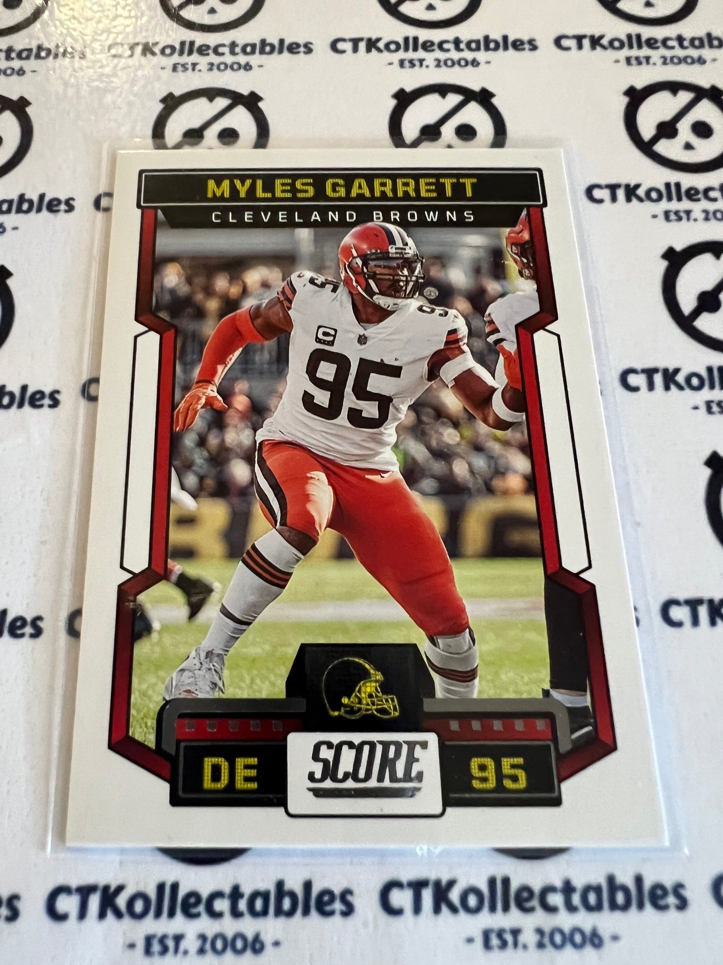 2023 NFL Panini Score Base #210 Myles Garrett   Browns