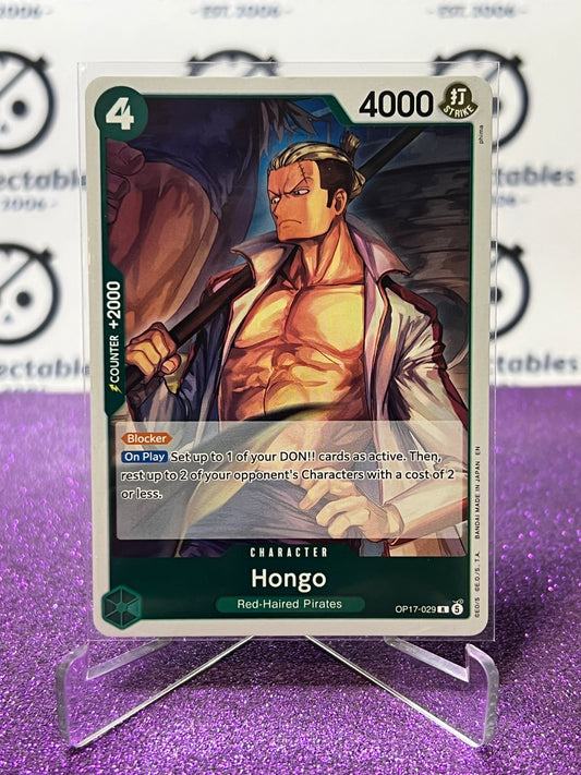 ONE PIECE THE WORLD'S STRONGEST WARRIORS HONGO # OP17-029 R FOIL ENGLISH TCG