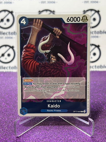 ONE PIECE THE WORLD'S STRONGEST WARRIORS KAIDO # OP17-042 R FOIL ENGLISH TCG