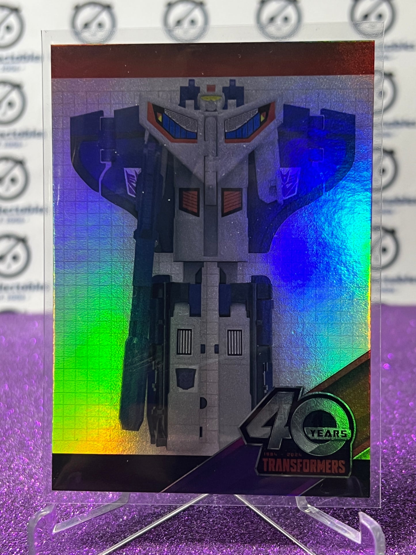 2024 TRANSFORMERS 40th ANNIVERSARY ASTROTRAIN # 86 FOIL PARALLEL TRADING CARD