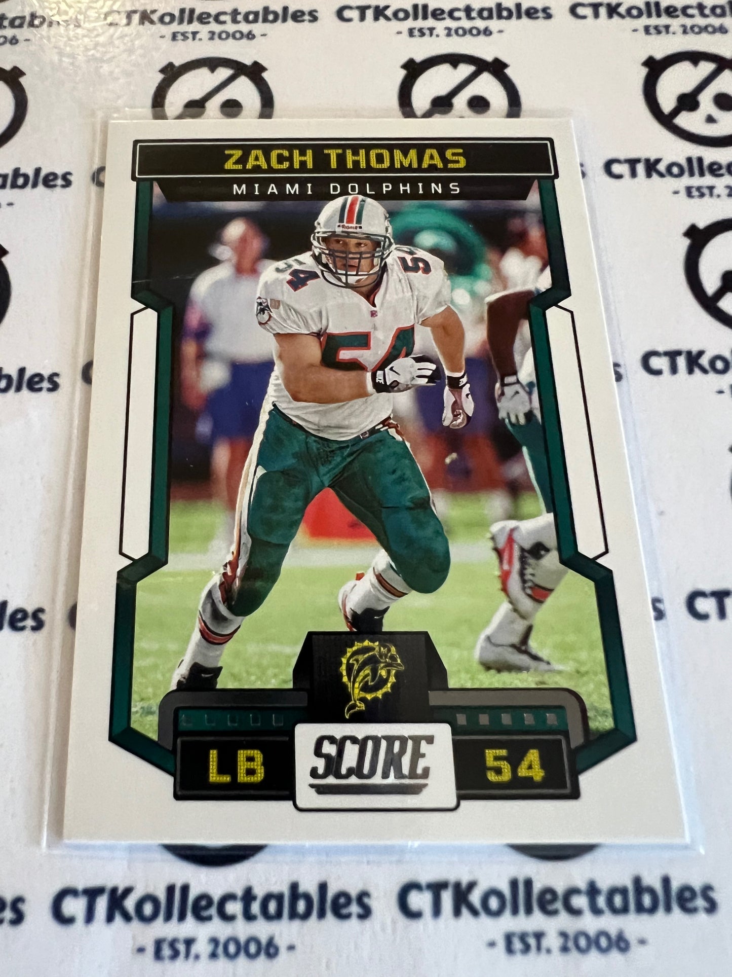 2023 NFL Panini Score Base #279 Zach Thomas  Dolphins