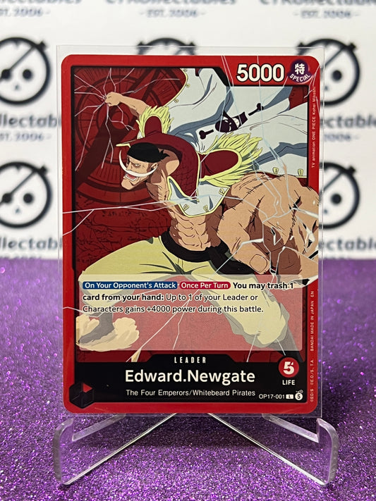 ONE PIECE THE WORLD'S STRONGEST WARRIORS EDWARD.NEWGATE # OP17-001 L NON- FOIL ENGLISH TCG