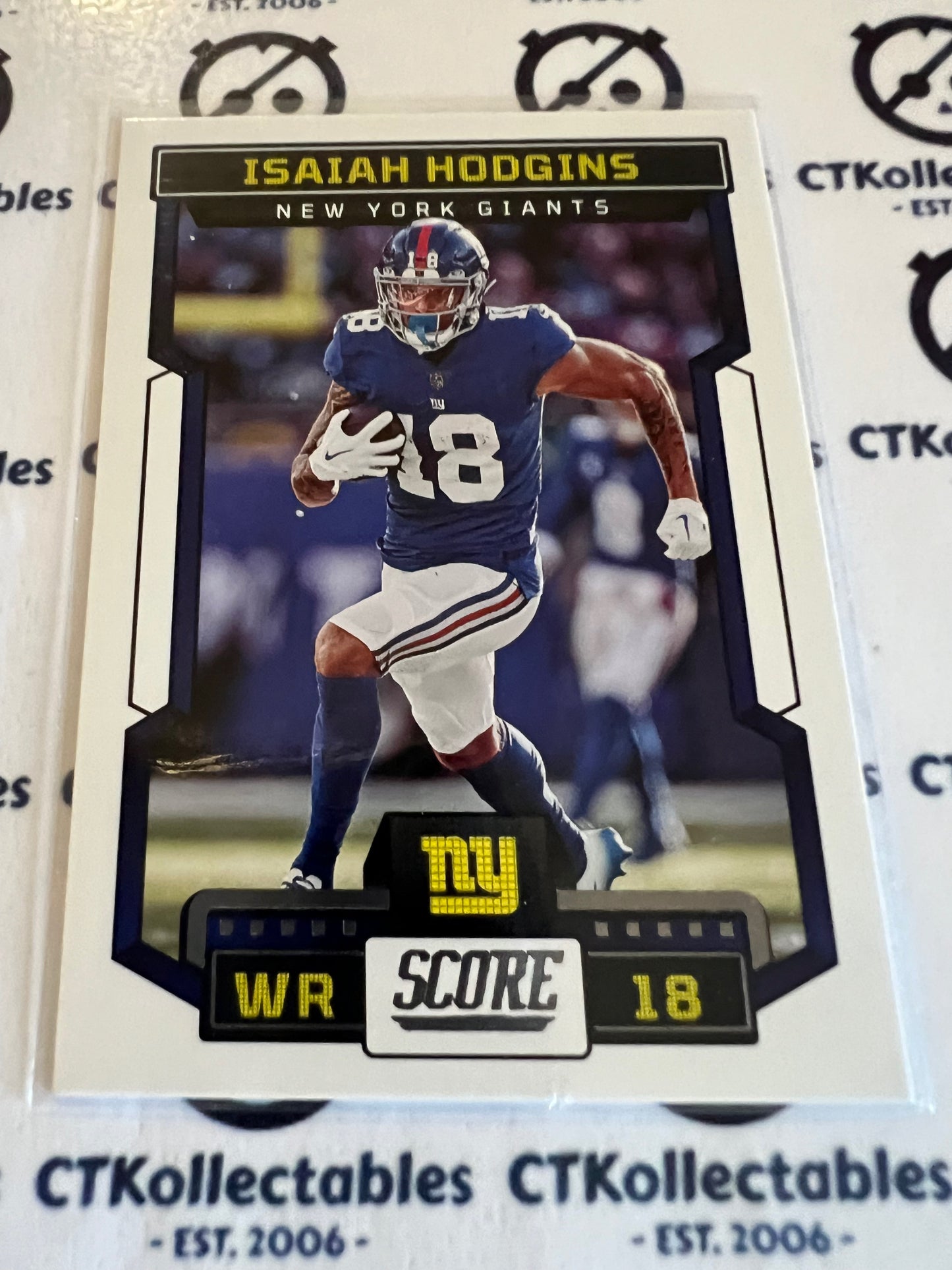 2023 NFL Panini Score Base #298 Isaiah Hodgins Giants