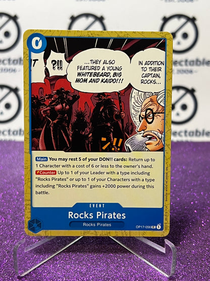 ONE PIECE THE WORLD'S STRONGEST WARRIORS ROCKS PIRATES # OP17-056 UC NON- FOIL ENGLISH TCG