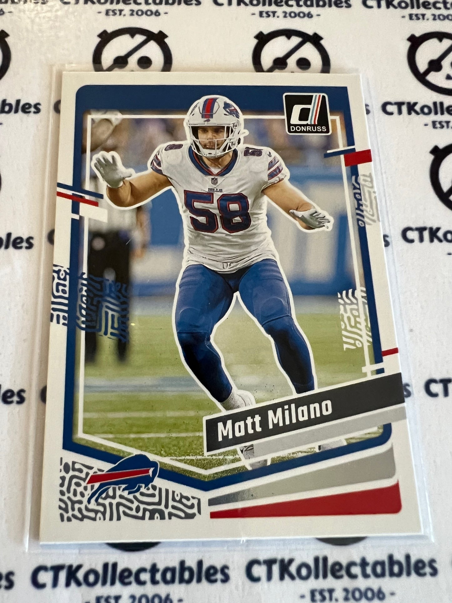 2023 NFL Panini Donruss Base #34 Matt Milano  Bills