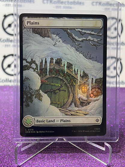 2026 MAGIC THE GATHERING THE HOBBIT PLAINS  # L 0316 WINTER FOIL TCG CARD