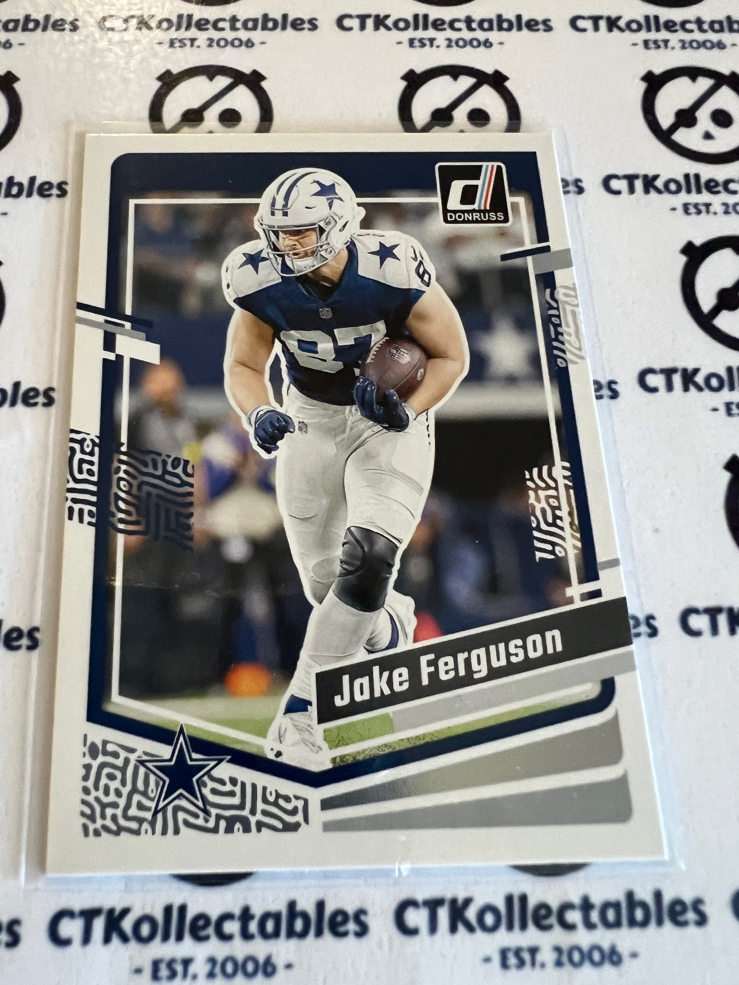 2023 NFL Panini Donruss Base #75 Jake Ferguson Cowboys