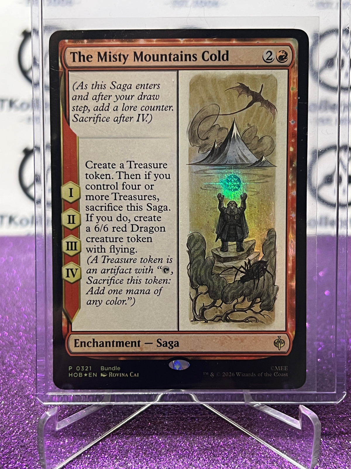 2026 MAGIC THE GATHERING THE HOBBIT THE MISTY MOUNTAINS COLD  # P 0321 PROMO  FOIL TCG CARD