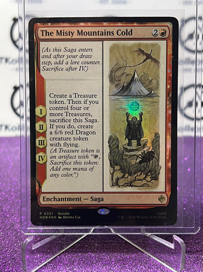 2026 MAGIC THE GATHERING THE HOBBIT THE MISTY MOUNTAINS COLD  # P 0321 PROMO  FOIL TCG CARD