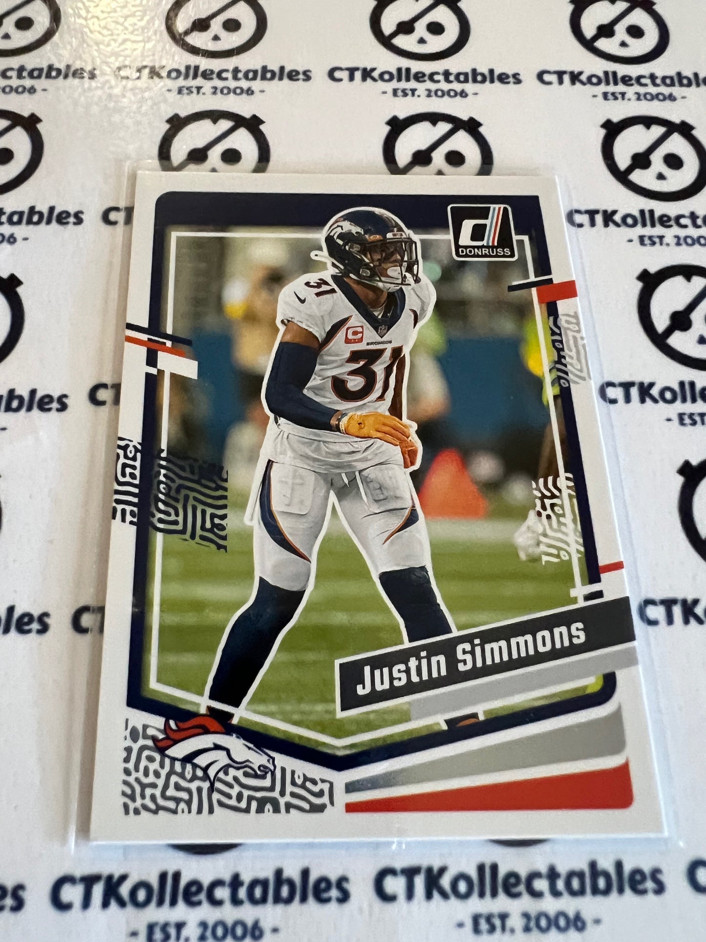 2023 NFL Panini Donruss Base #91 Justin Simmons Broncos