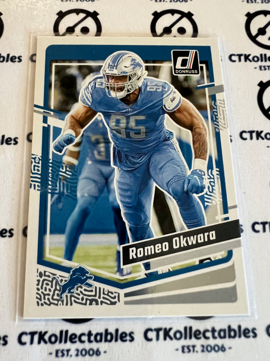 2023 NFL Panini Donruss Base #104 Romeo Okwara  Lions