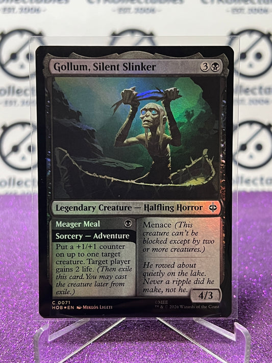 2026 MAGIC THE GATHERING THE HOBBIT GOLLUM,SILENT SLIMKER # C 0071 FOIL TCG CARD