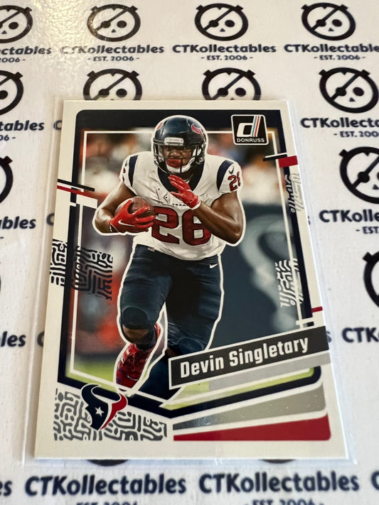 2023 NFL Panini Donruss Base #119 Devin Singletary Texans