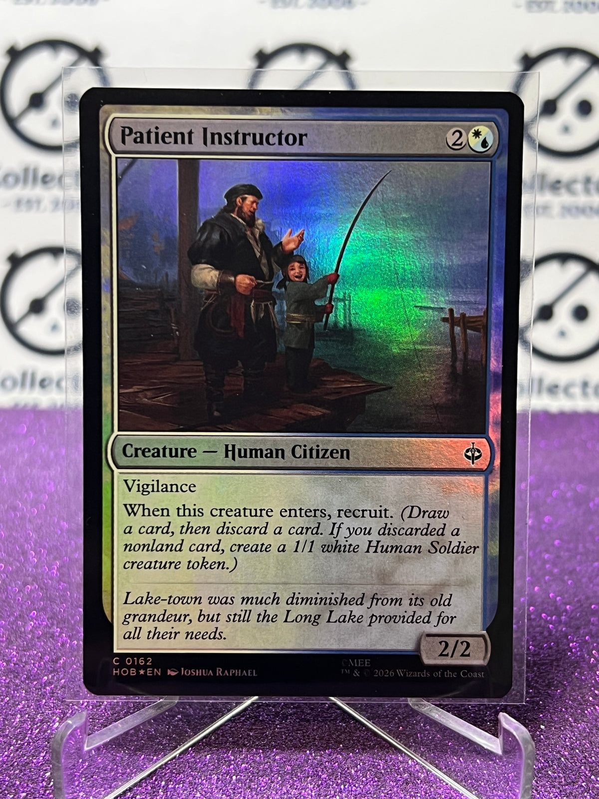 2026 MAGIC THE GATHERING THE HOBBIT PATIENT INSTRUCTOR # C 0162 FOIL TCG CARD