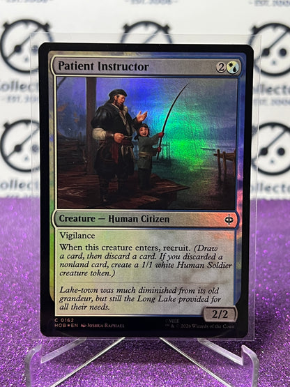 2026 MAGIC THE GATHERING THE HOBBIT PATIENT INSTRUCTOR # C 0162 FOIL TCG CARD