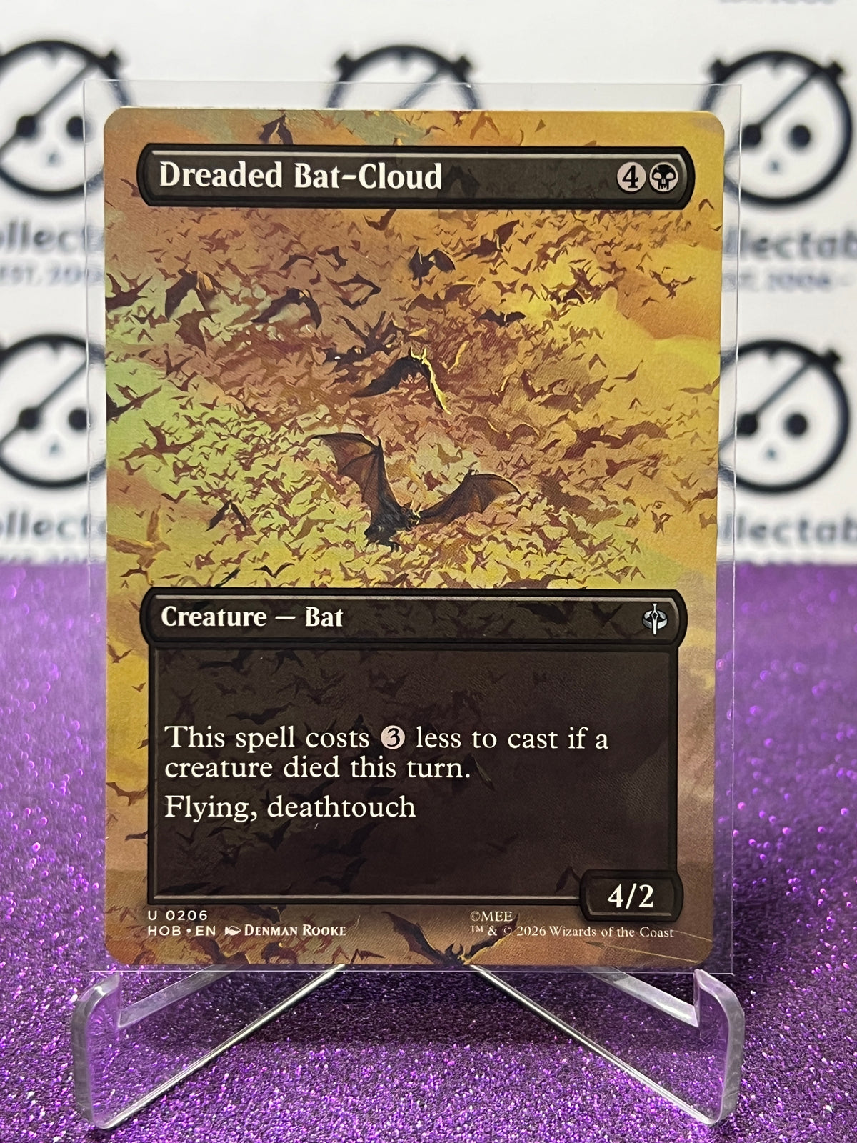 2026 MAGIC THE GATHERING THE HOBBIT DREADED BAT-CLOUD # U 0206 NON-FOIL NON-BORDER TCG CARD