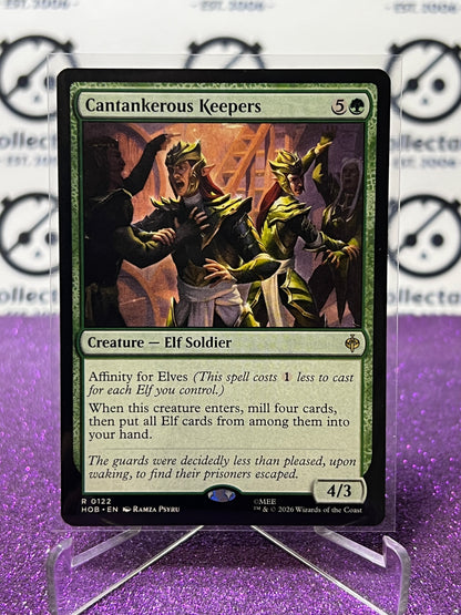 2026 MAGIC THE GATHERING THE HOBBIT CANTANKEROUR KEEPERS # R 0122 NON-FOILTCG CARD
