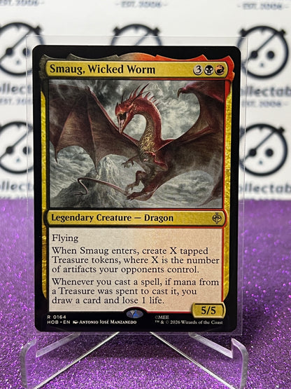 2026 MAGIC THE GATHERING THE HOBBIT SMAUG, WICKED WORM # R 0164 NON-FOIL TCG CARD