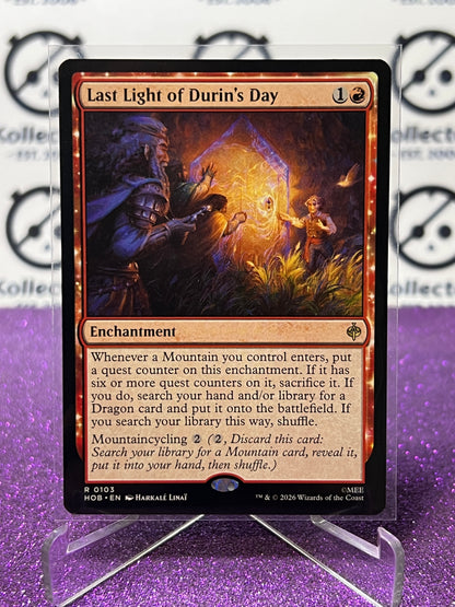 2026 MAGIC THE GATHERING THE HOBBIT LAST LIGHT OF DURIN'S DAY # R 0103 NON-FOIL TCG CARD