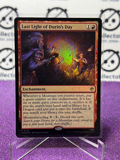 2026 MAGIC THE GATHERING THE HOBBIT LAST LIGHT OF DURIN'S DAY # R 0103 FOIL TCG CARD