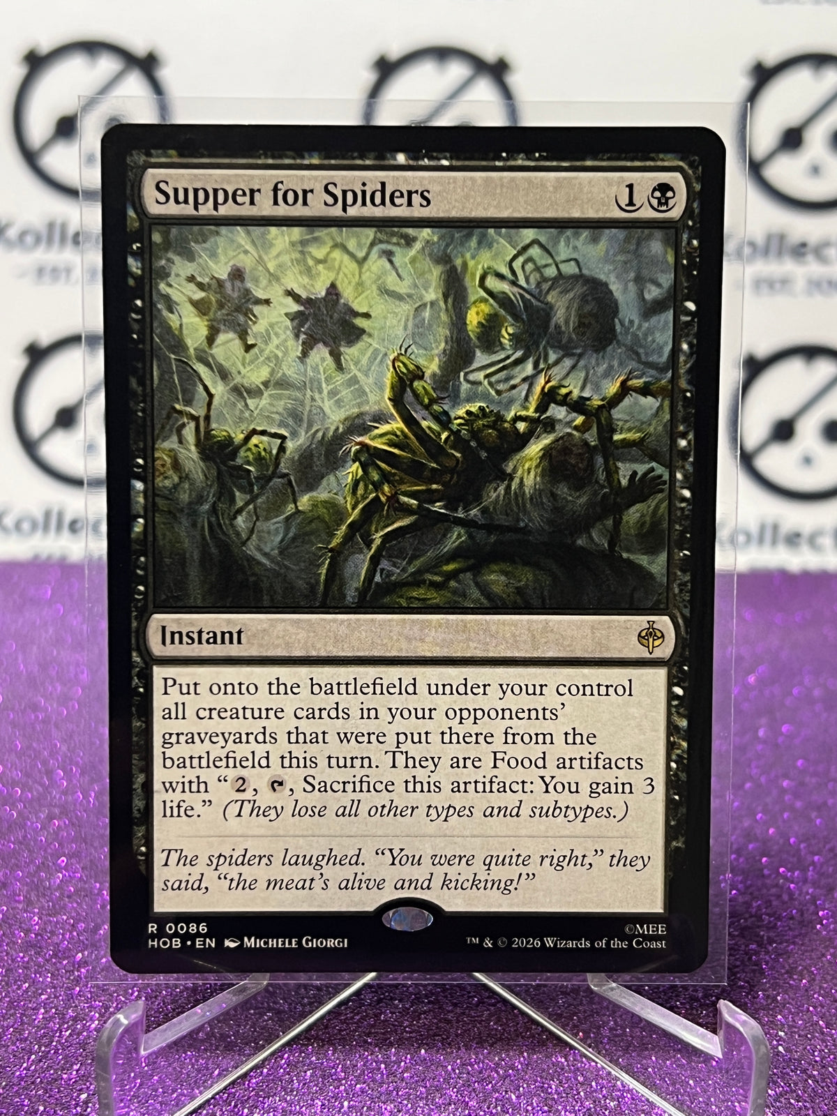 2026 MAGIC THE GATHERING THE HOBBIT SUPPER FOR SPIDERS # R 0086 NON-FOIL TCG CARD