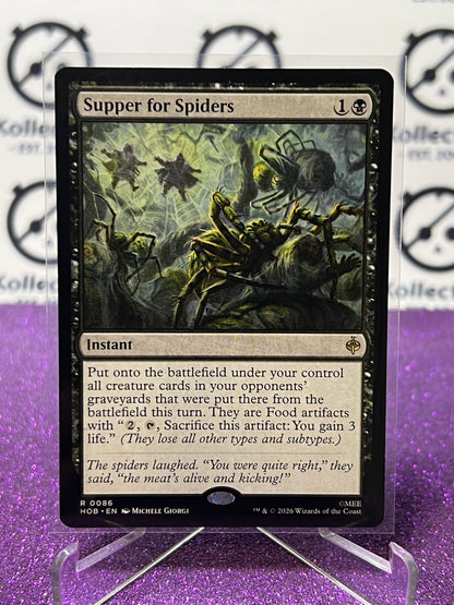 2026 MAGIC THE GATHERING THE HOBBIT SUPPER FOR SPIDERS # R 0086 NON-FOIL TCG CARD