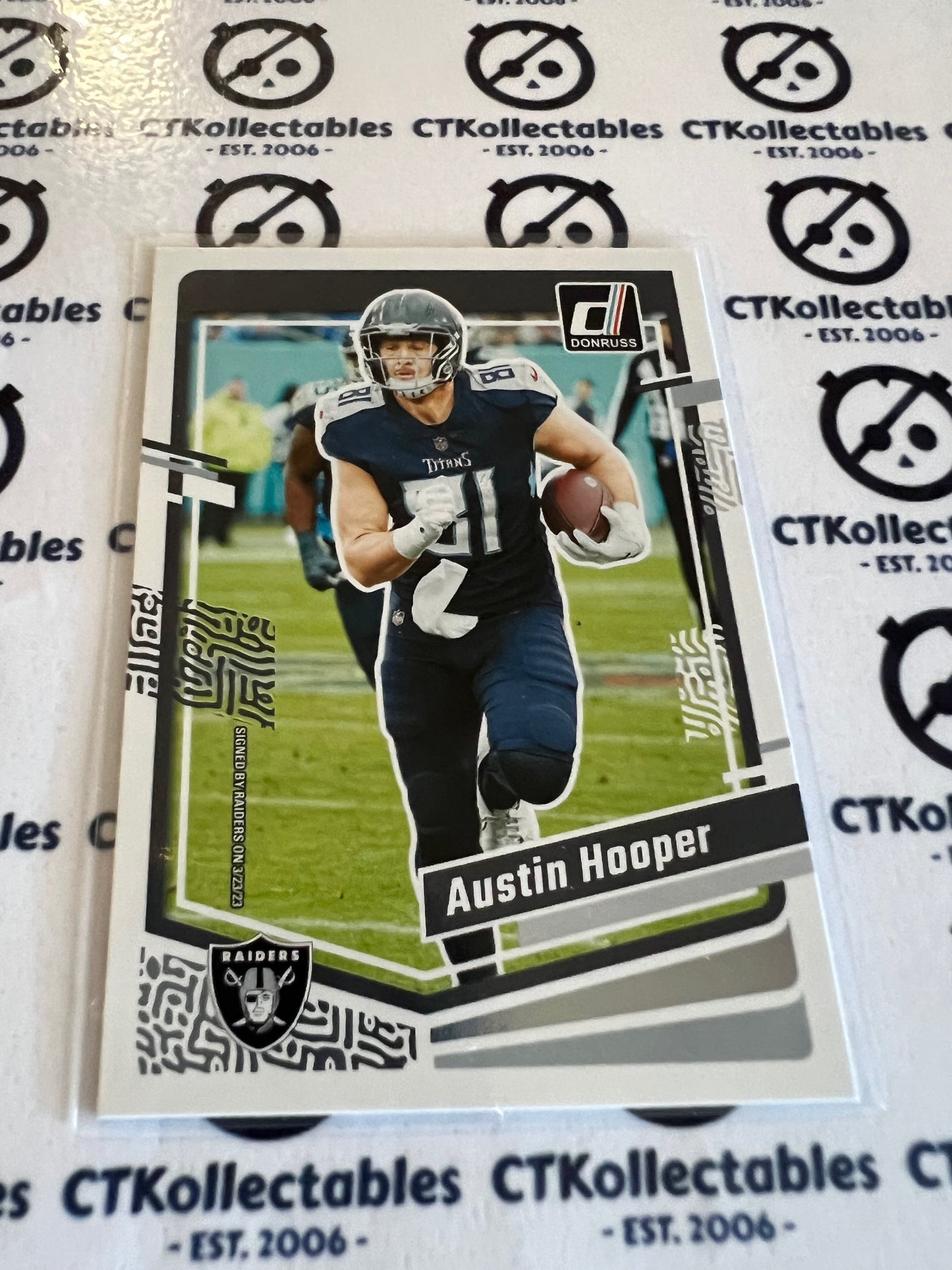 2023 NFL Panini Donruss Base #172 Austin Hooper Raiders