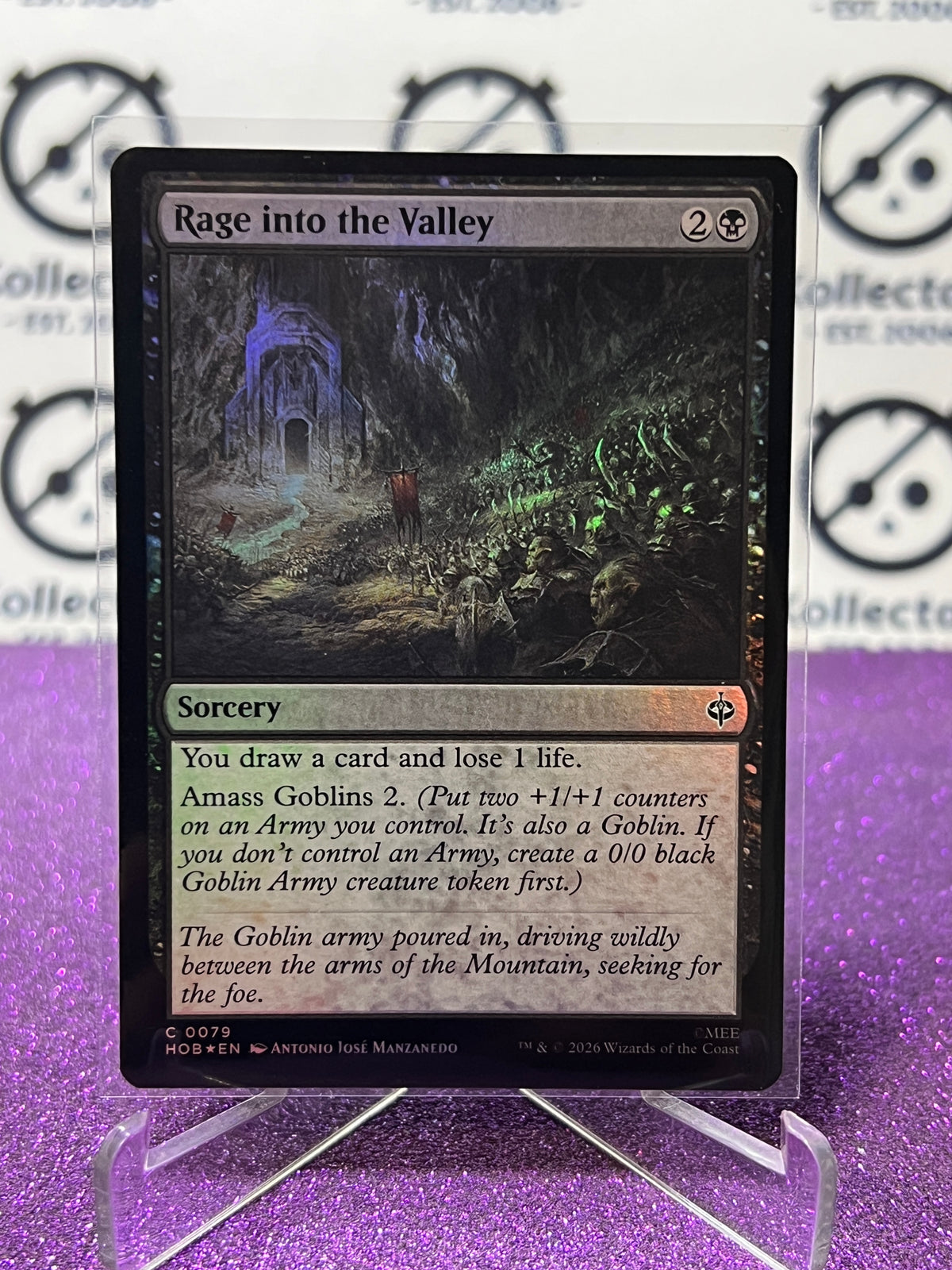 2026 MAGIC THE GATHERING THE HOBBIT RAGE INTO THE VALLEY # C 0079 FOIL TCG CARD