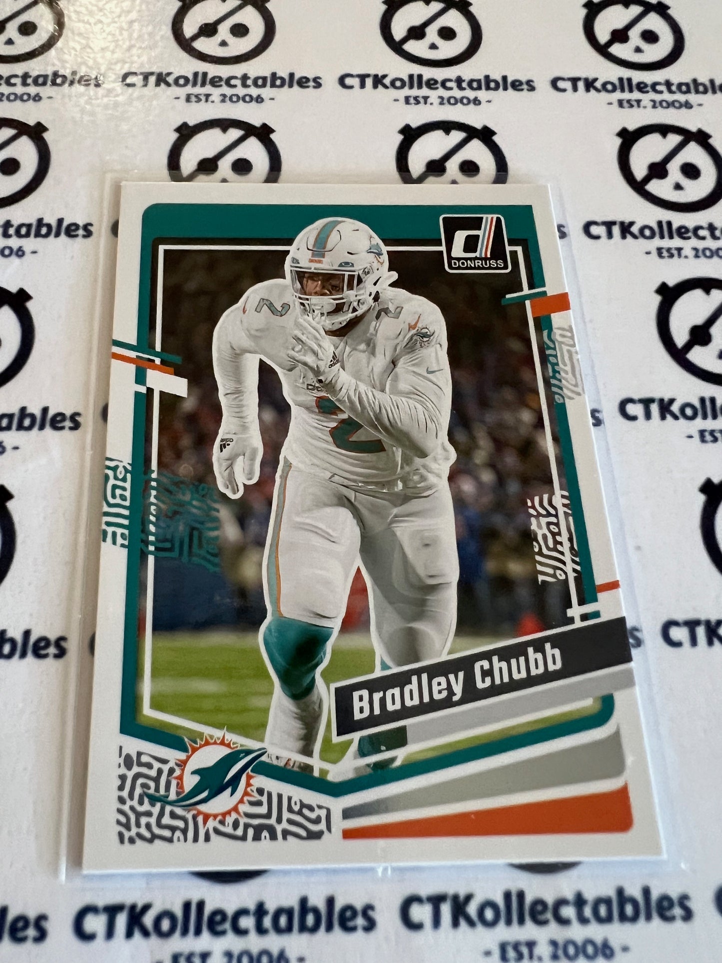 2023 NFL Panini Donruss Base #186 Bradley Chubb Dolphins