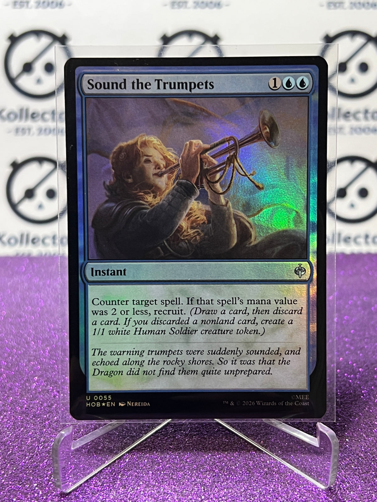 2026 MAGIC THE GATHERING THE HOBBIT SOUND THE TRUMPETS # U 0055 FOIL TCG CARD