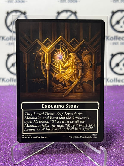 2026 MAGIC THE GATHERING THE HOBBIT ENDURING STORY/DWARF # H 0014/ T 0006 TOKEN NON-FOIL TCG CARD