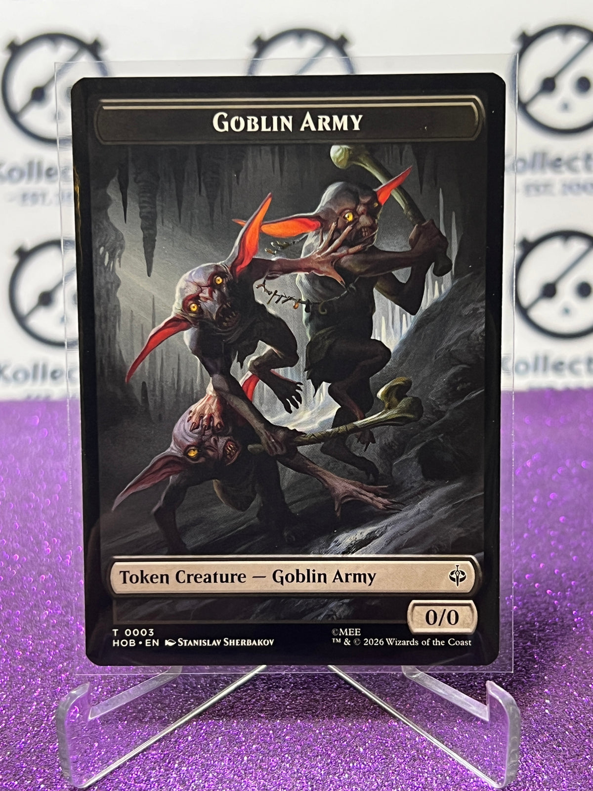 2026 MAGIC THE GATHERING THE HOBBIT GOBLIN ARMY/WOLF # T 0003/0009 TOKEN NON-FOIL TCG CARD