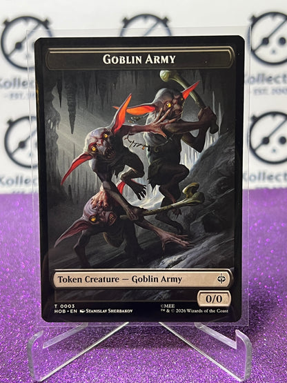 2026 MAGIC THE GATHERING THE HOBBIT GOBLIN ARMY/WOLF # T 0003/0009 TOKEN NON-FOIL TCG CARD