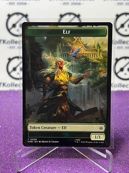 2026 MAGIC THE GATHERING THE HOBBIT ELF/TREASURE # T 0008/0013 TOKEN NON-FOIL TCG CARD