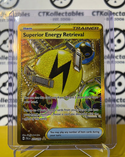 2023 POKEMON SUPERIOR ENERGY RETRIEVAL SCARLET & VIOLET - PAIDEA EVOLVED # 277/193 GOLD HOLO  CARD