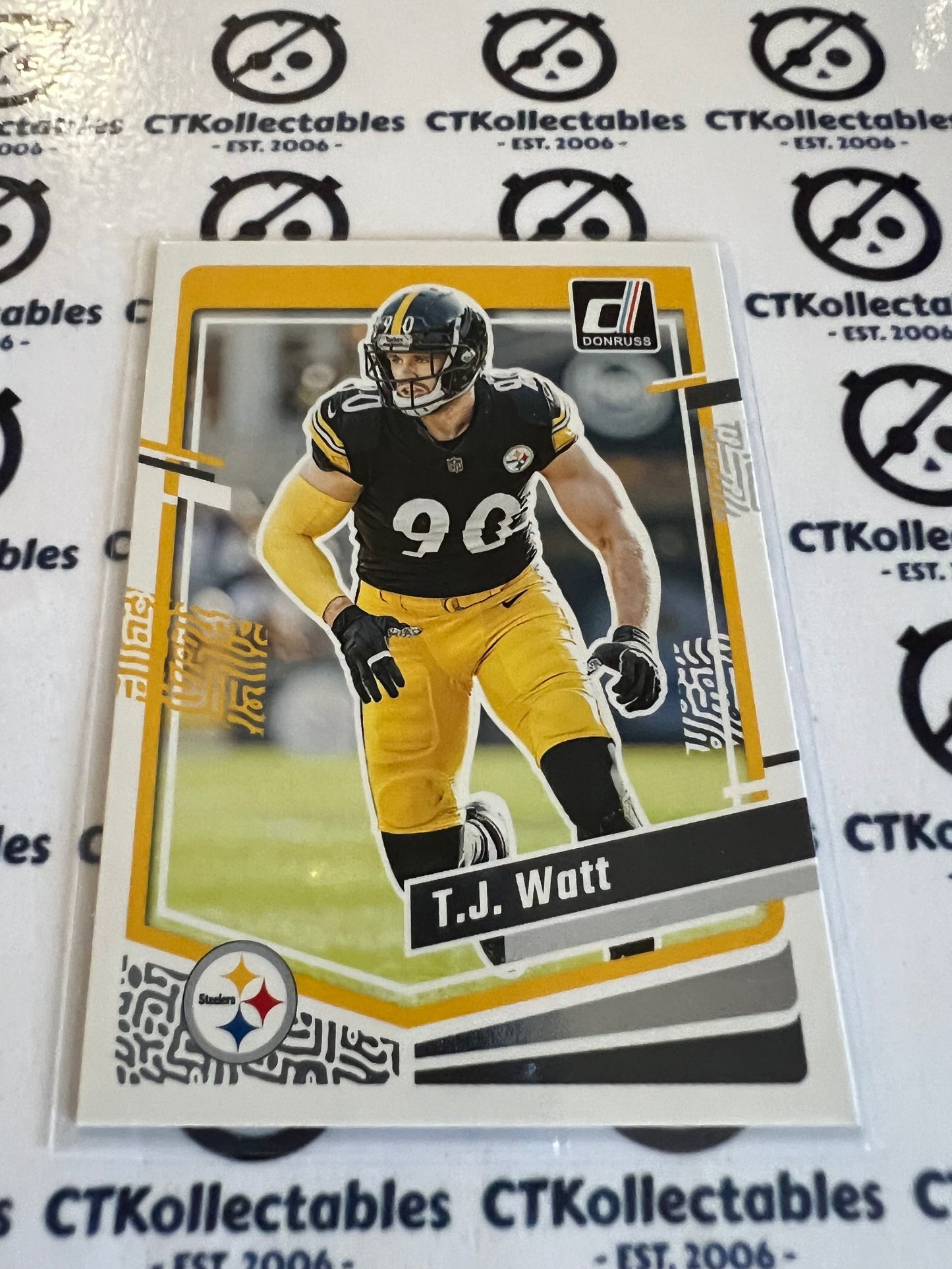 2023 NFL Panini Donruss Base #254 T.J.Watt Steelers