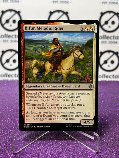 2026 MAGIC THE GATHERING THE HOBBIT BIFUR, MELODIC RIDER # U 0147 NON-FOIL TCG CARD