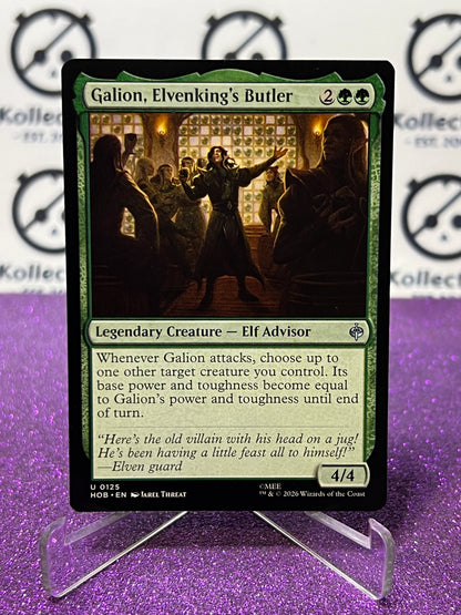 2026 MAGIC THE GATHERING THE HOBBIT GALION, ELVENKING'S BUTLER # U 0125 NON-FOIL TCG CARD