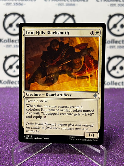 2026 MAGIC THE GATHERING THE HOBBIT IRON HILLS BLACKSMITH # U 0016 NON-FOIL TCG CARD