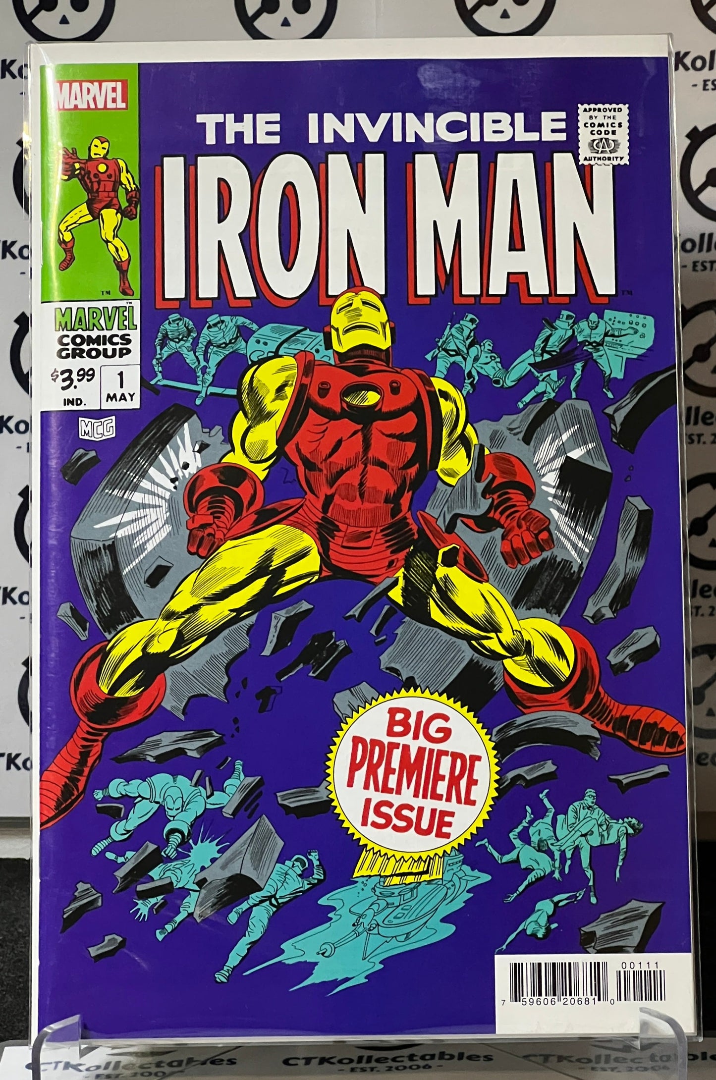 THE INVINCIBLE IRON MAN # 1 REPRINT FACSIMILE EDITION 1968 NM MARVEL 2023