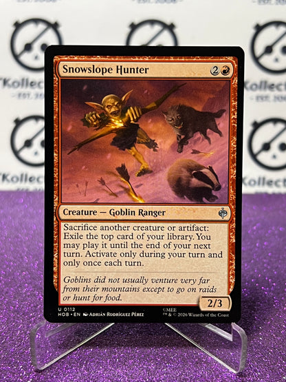 2026 MAGIC THE GATHERING THE HOBBIT SNOWSLOPE HUNTER # U 0112 NON-FOIL TCG CARD
