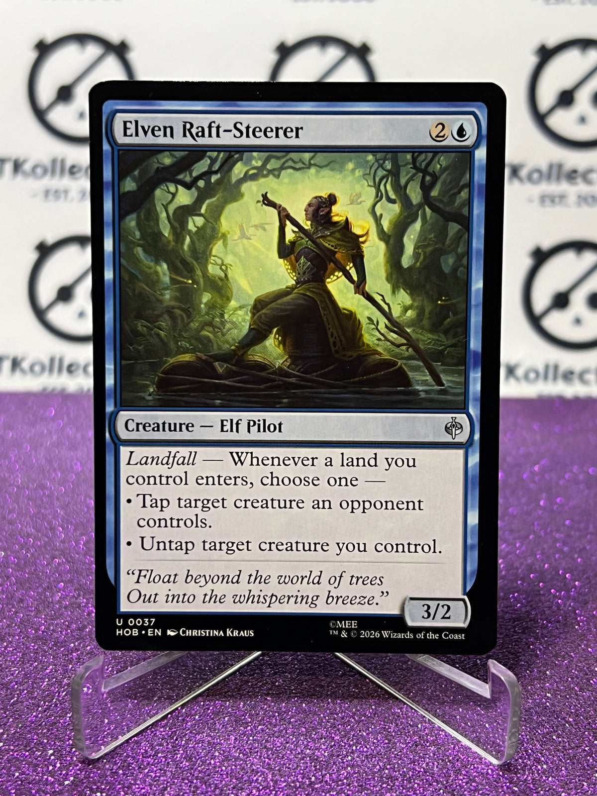 2026 MAGIC THE GATHERING THE HOBBIT ELVEN RAFT-STEERER # U 0037 NON-FOIL TCG CARD