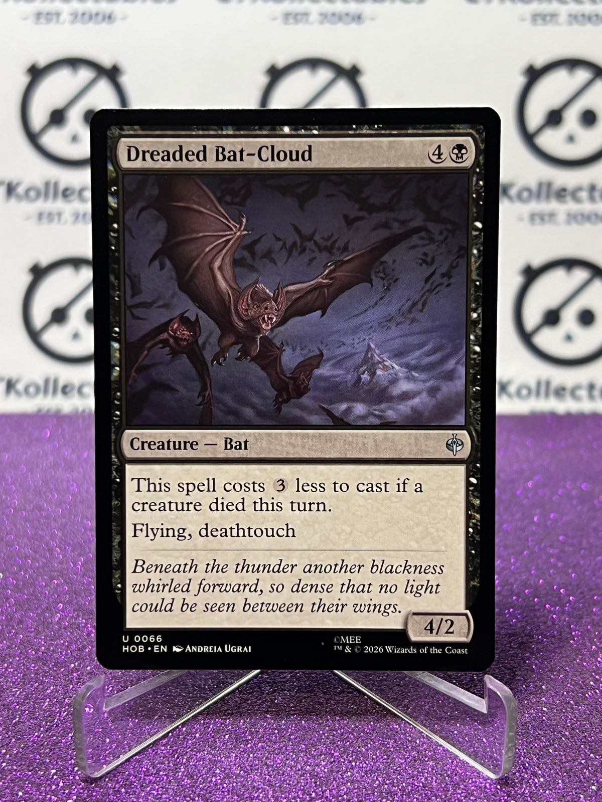 2026 MAGIC THE GATHERING THE HOBBIT DREADED BAT-CLOUD # U 0066 NON-FOIL TCG CARD