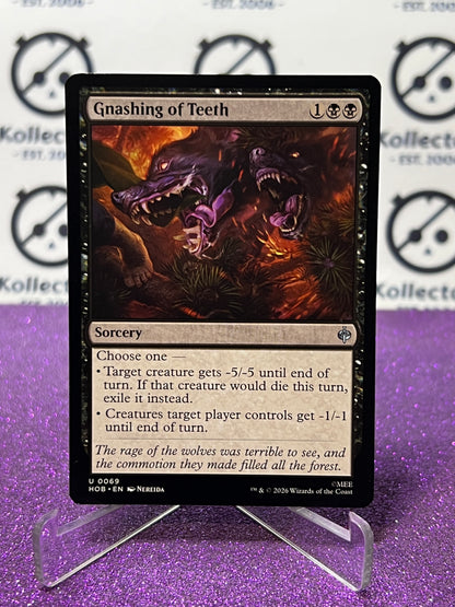 2026 MAGIC THE GATHERING THE HOBBIT GNASHING OF TEETH # U 0069 NON-FOIL TCG CARD
