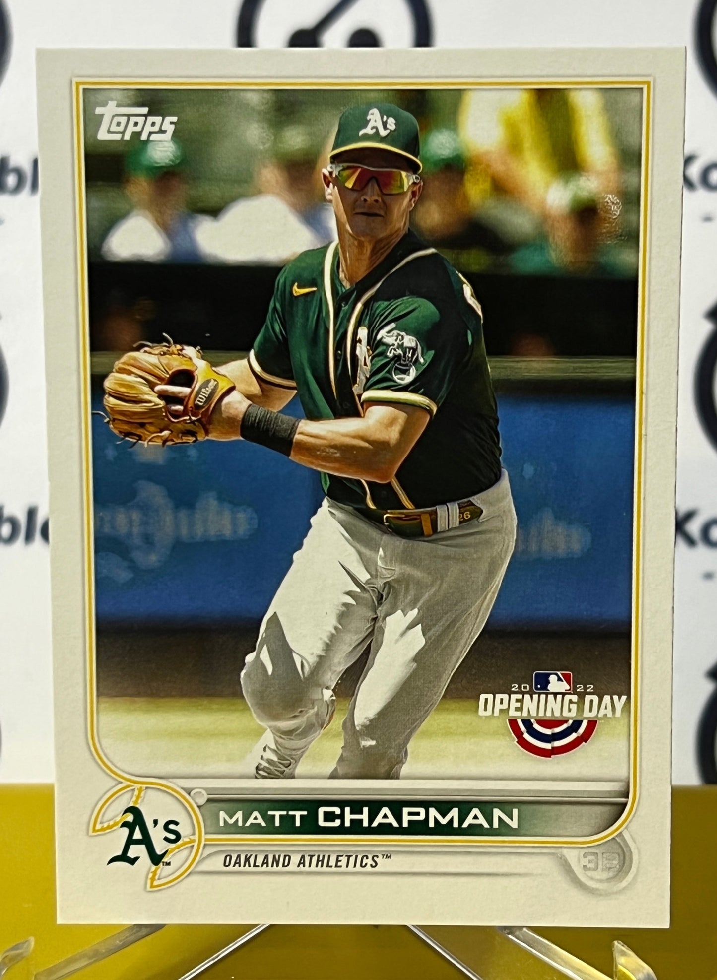 2022 TOPPS OPENING DAY MATT CHAPMAN # 92 OAKLAND ATHLETICS BASEBALL CARD