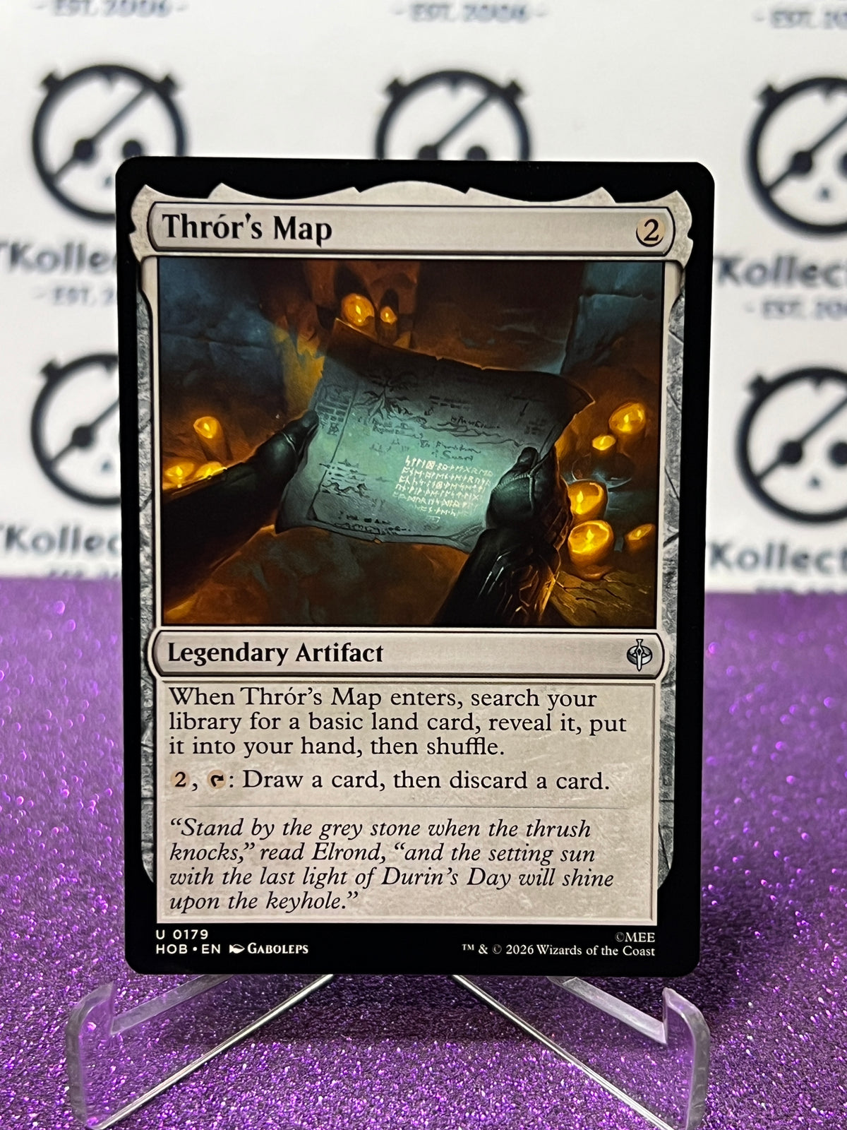 2026 MAGIC THE GATHERING THE HOBBIT THROR'S MAP # U 0179 NON-FOIL TCG CARD